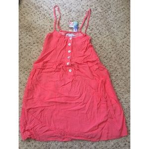 ✨final✨ Salmon polka dot dress